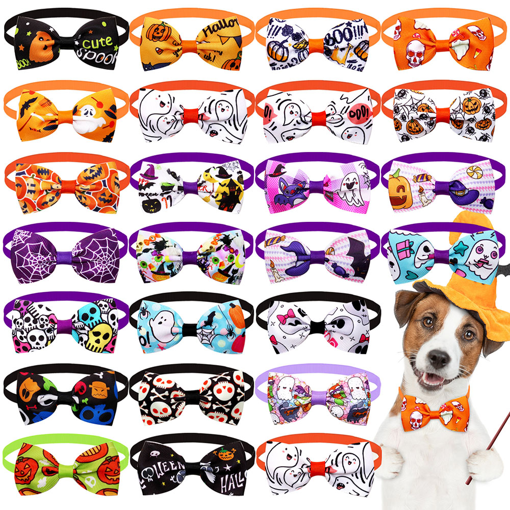 Pet Supplies Coupon - 10PCS Halloween Dog Accessories Adjustable Dog