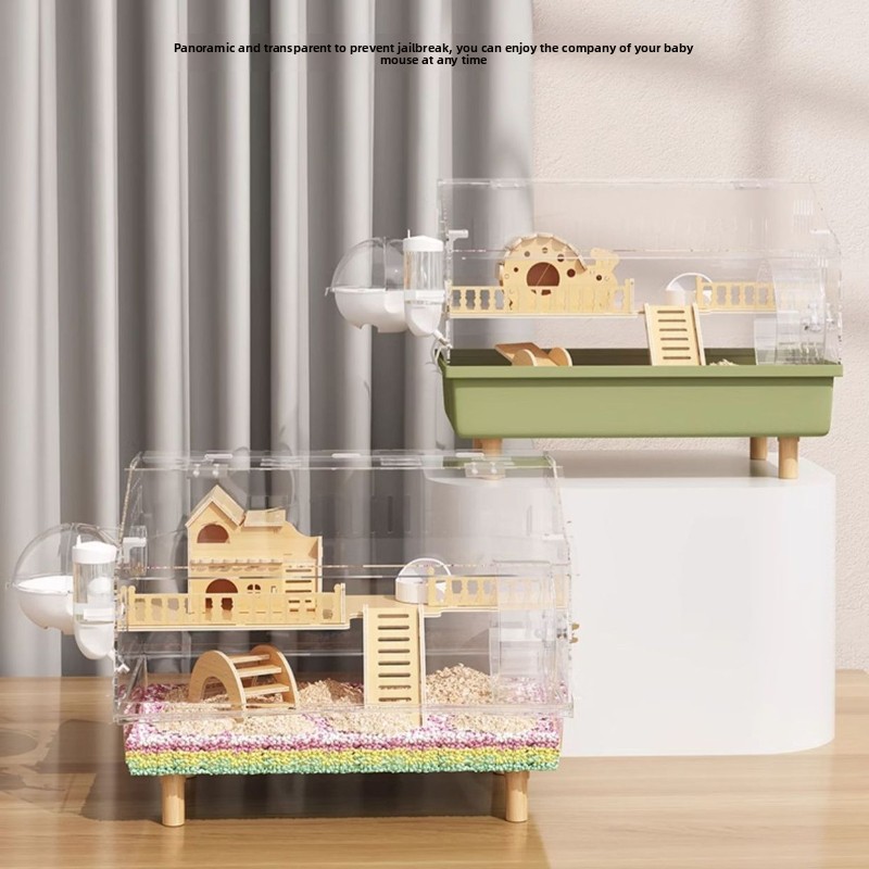 Hamster Cage Wheel - 60cm Large Acrylic Hamster Cage with