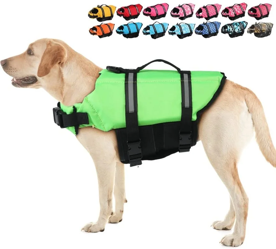 Dog Life Jacket - Adjustable Dog Life Jacket Sport Safety