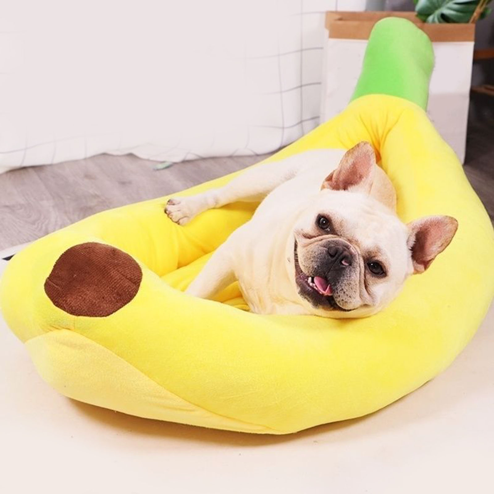 Pet Supplies Coupon - Banana Shaped Dog Bed Breathable Plush