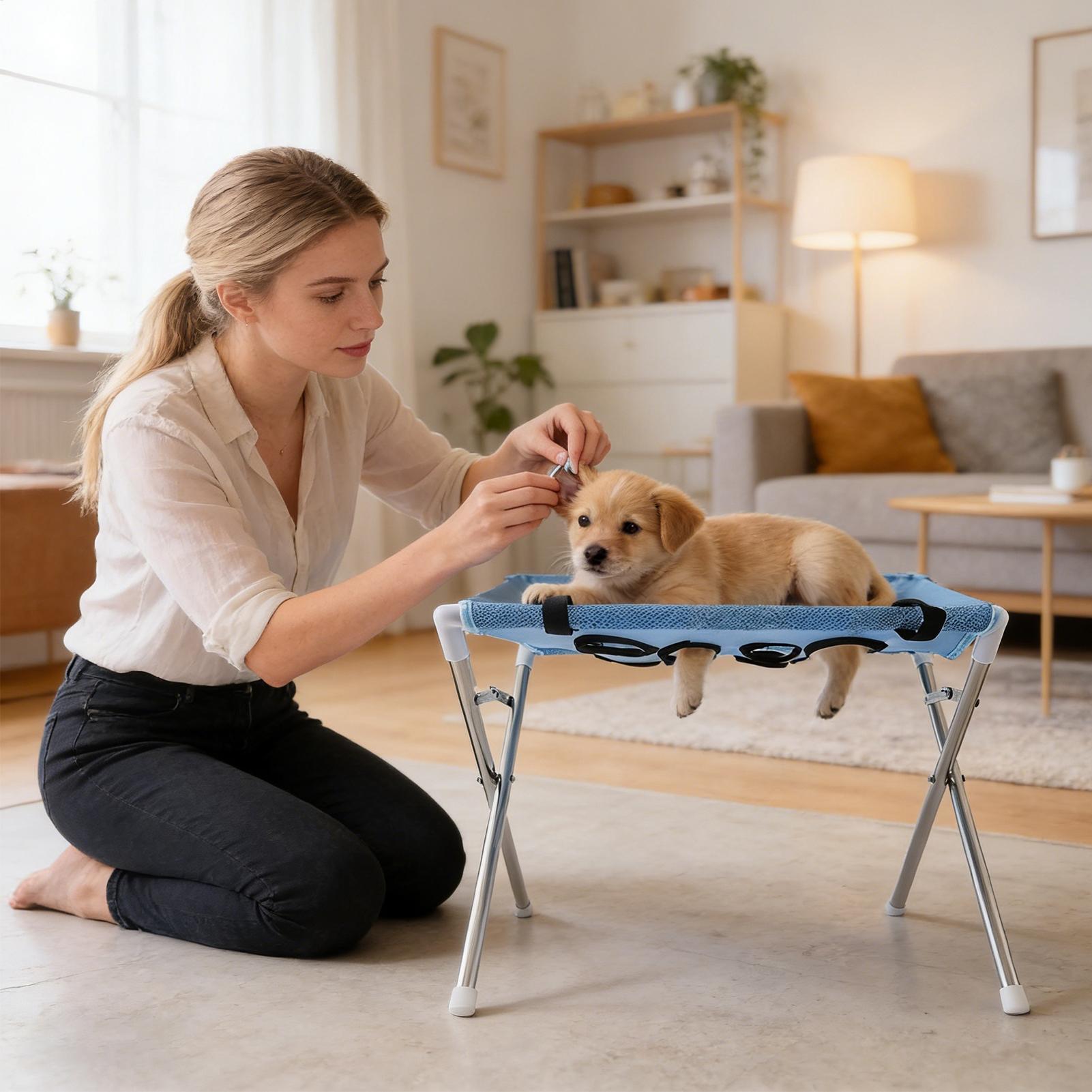 Pet Grooming Hammock Stand Fol - Pet Supplies Coupon ulasan dan harga