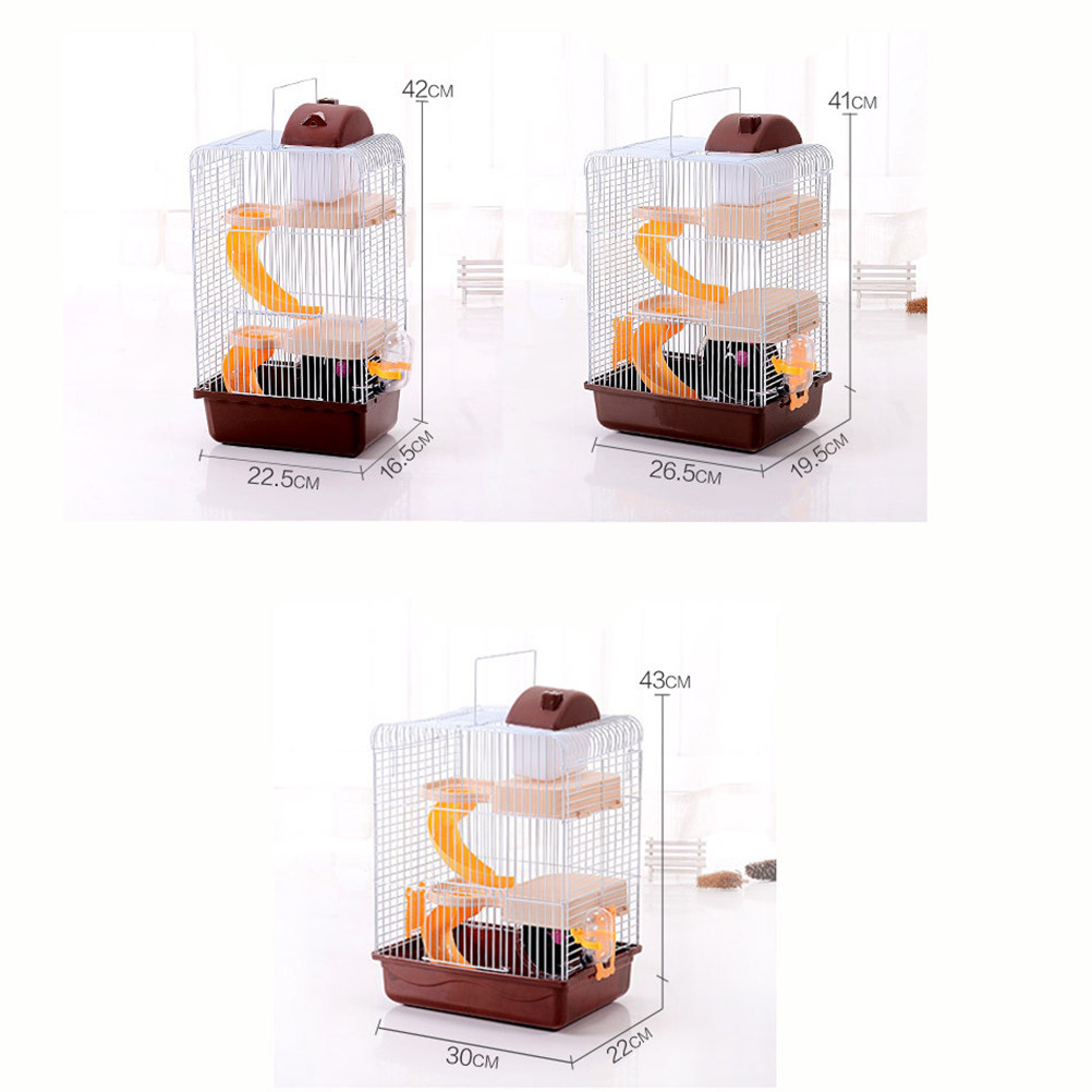 Luxury 3-Tier Slide Design Ham - Hamster Cage Wheel ulasan dan harga