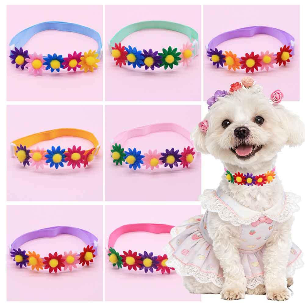 50PCS Colorful Dog Bowties Flo - Pet Supplies Co ulasan dan harga