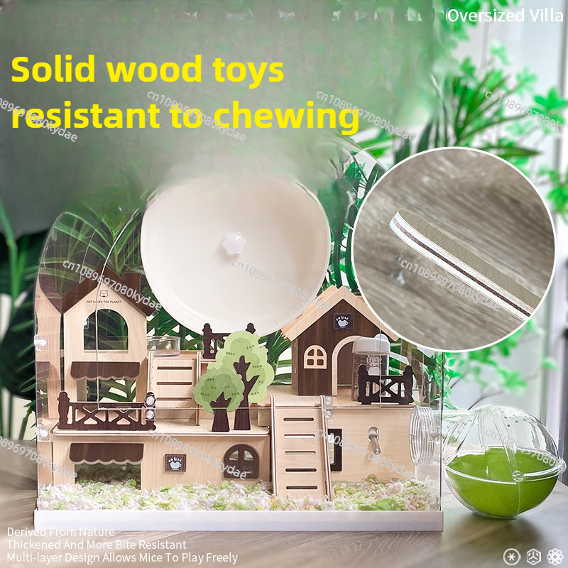 ‌Hamster Mansion for Syrian Ch - Hamster Cage Wheel ulasan dan harga