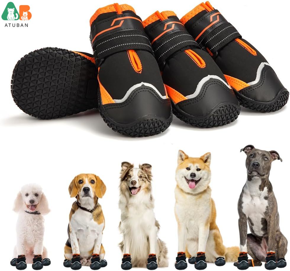 ATUBAN Dog Shoes for Dogs Anti - Dog Booties Paw Protector ulasan dan harga