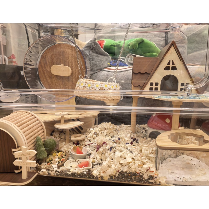 Silent Transparent Hamster Run - Hamster Cage Wheel ulasan dan harga