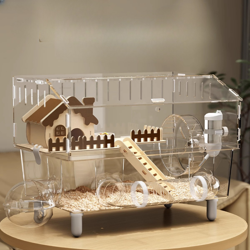 Acrylic Hamster Cage, 360째 Vie - Hamster Cage Wheel ulasan dan harga