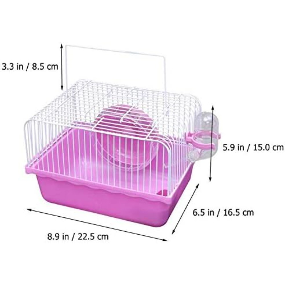Pet Hamster Cage with Running  - Hamster Cage Wheel ulasan dan harga
