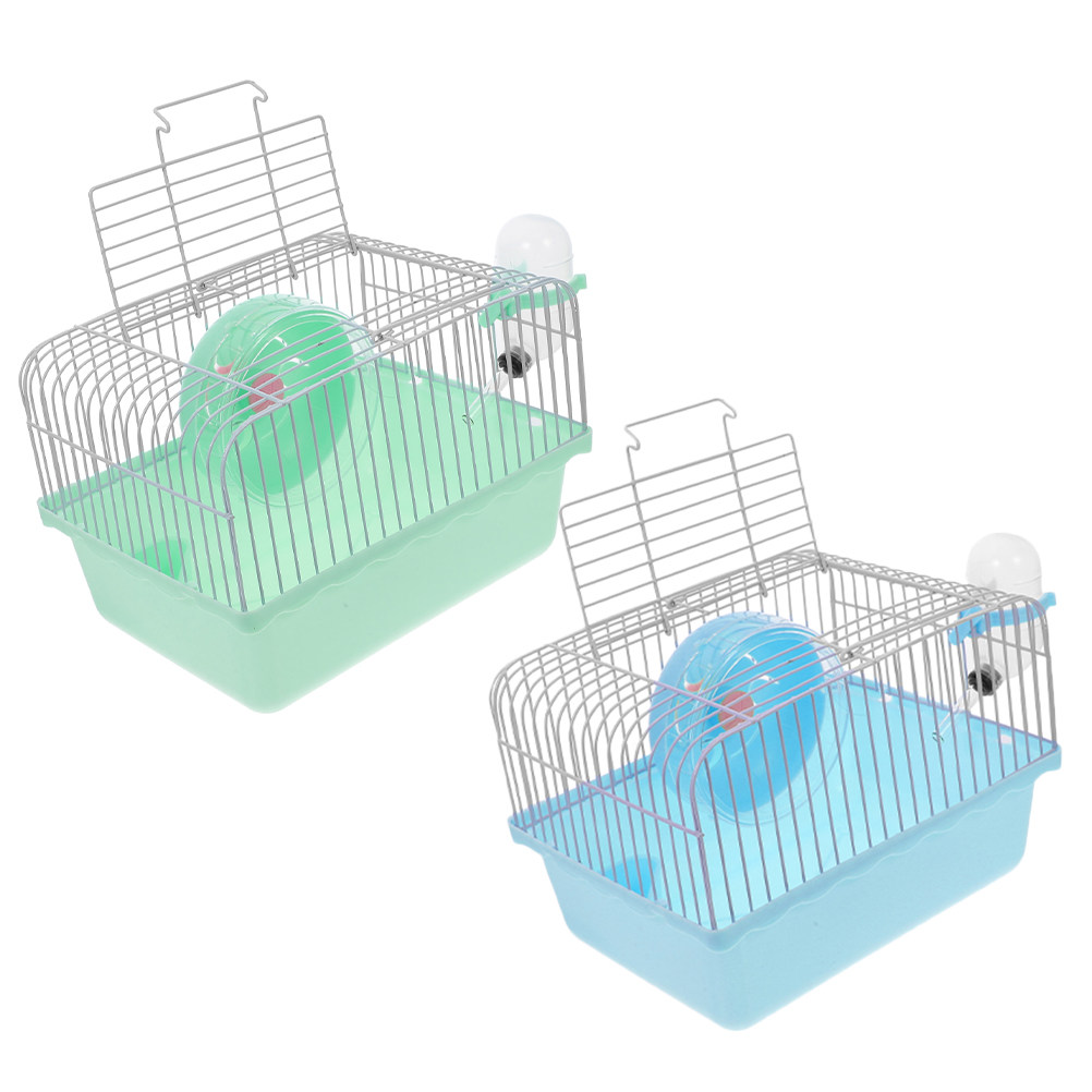 2Pcs Portable Hamster Carrier  - Hamster Cage Wheel ulasan dan harga