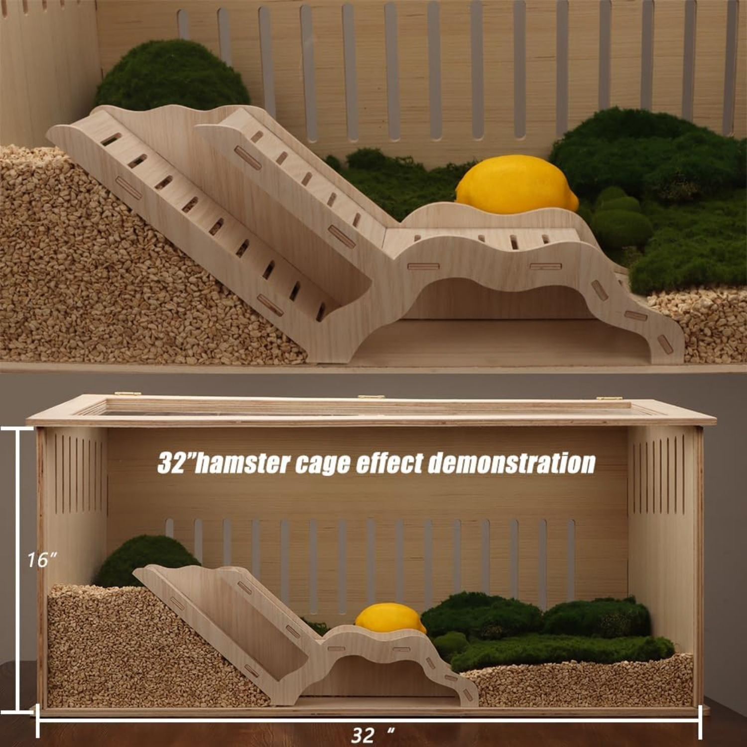 New Creative Wooden Hamster Li - Hamster Cage Wheel ulasan dan harga