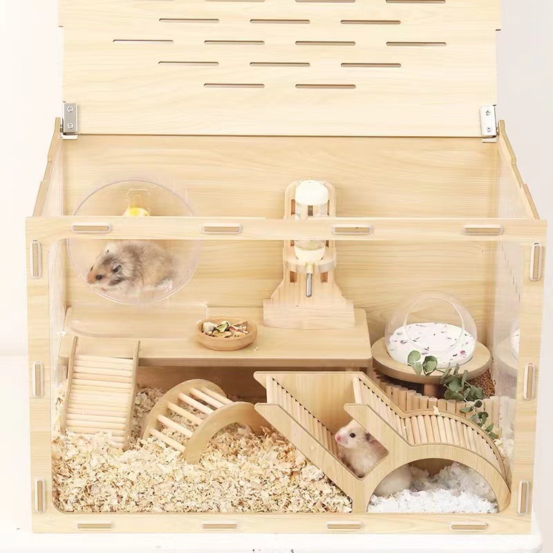 New Creative Wooden Hamster Li - Hamster Cage Wheel ulasan dan harga