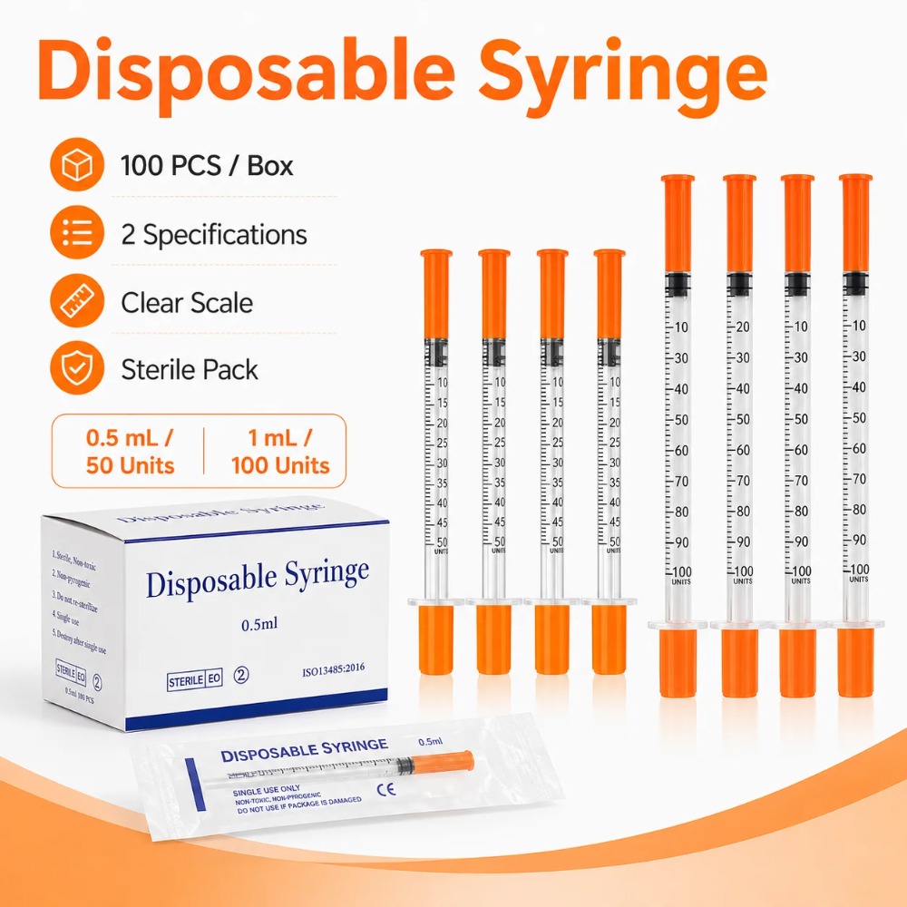 100pcs Disposable Syringe1ml 0 - Pet Supplies Discount ulasan dan harga