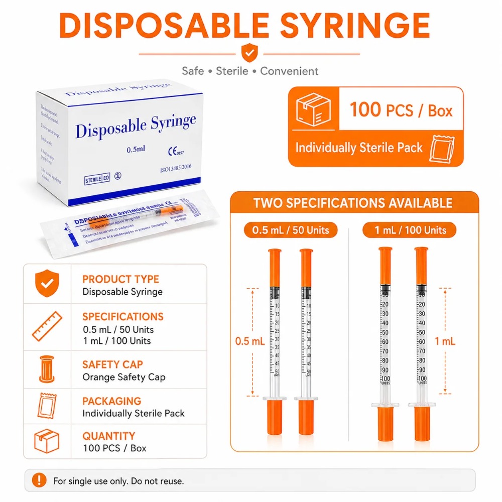 100pcs Disposable Syringe1ml 0 - Pet Supplies Discount ulasan dan harga