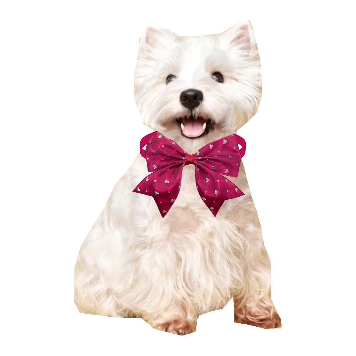 50/100pcs Dog Bow Tie Love Sty - Pet Supplies Co ulasan dan harga