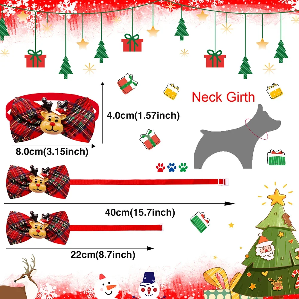 50/100pcs Christmas Dog Bowtie - Pet Supplies Coupon ulasan dan harga