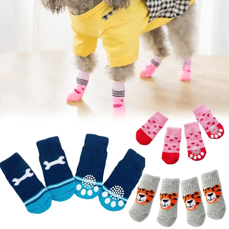 4PCS Winter Pet Dog Socks, Ant - Dog Booties Paw Protector ulasan dan harga