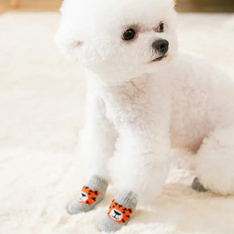 4PCS Winter Pet Dog Socks, Ant - Dog Booties Paw Protector ulasan dan harga