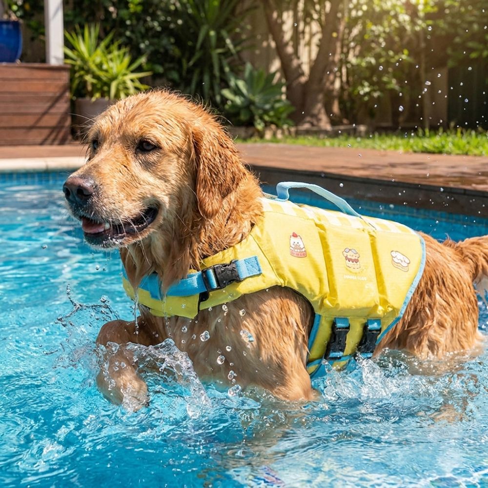 Waterproof Dog Life Jacket Adj - Dog Life Jacket ulasan dan harga