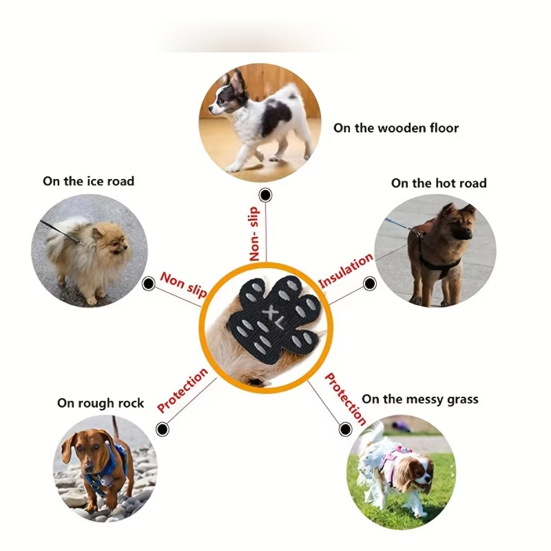 Dog Anti-Slip Pads Waterproof  - Dog Booties Paw Protector ulasan dan harga