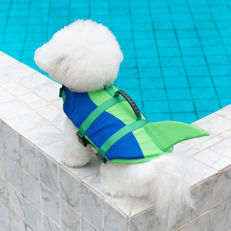 Shark Dog Life Jacket Pet Swim - Dog Life Jacket ulasan dan harga