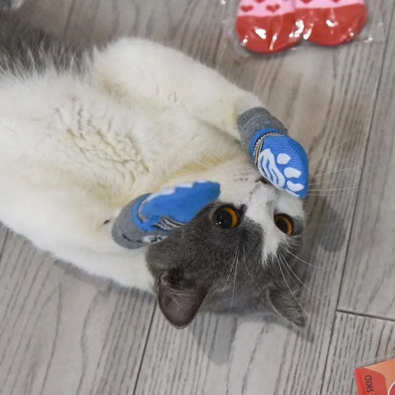 4Pcs Winter Pet Dog Socks Anti - Dog Booties Paw Protector ulasan dan harga