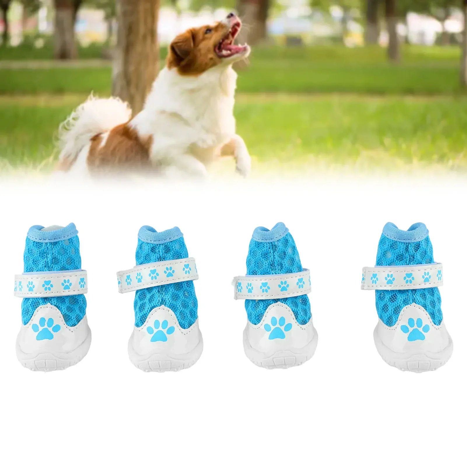4pcs Dog Booties Spring Summer - Dog Booties Paw Protector ulasan dan harga