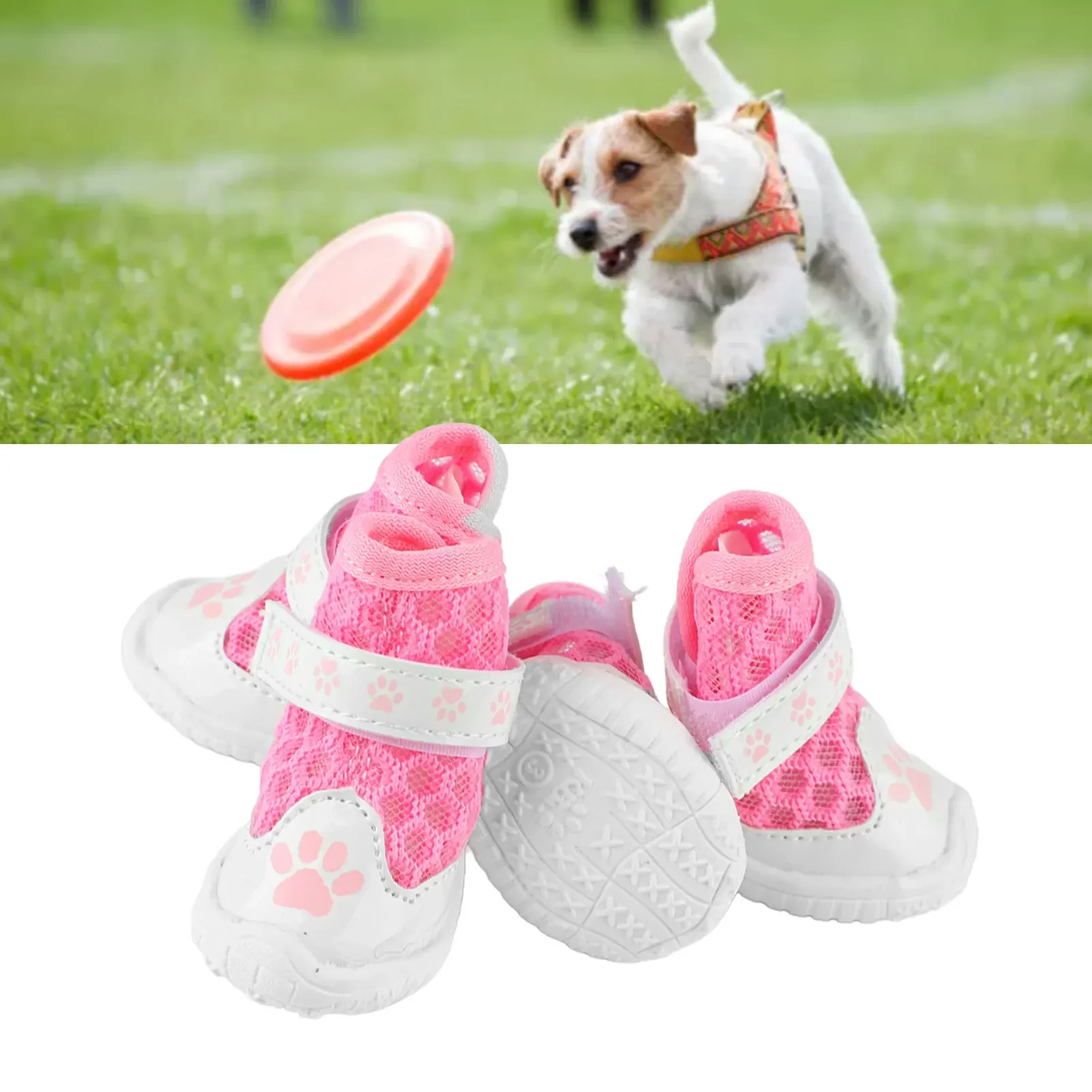 4pcs Dog Booties Spring Summer - Dog Booties Paw Protector ulasan dan harga