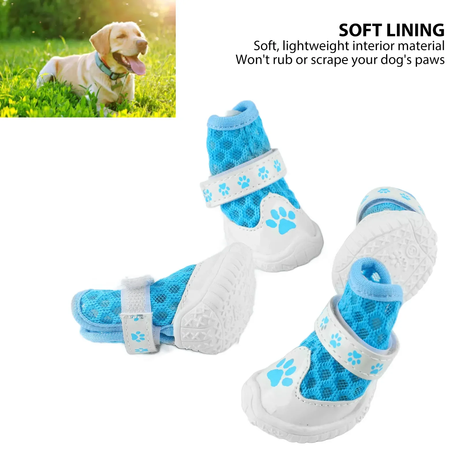 4pcs Dog Booties Spring Summer - Dog Booties Paw Protector ulasan dan harga
