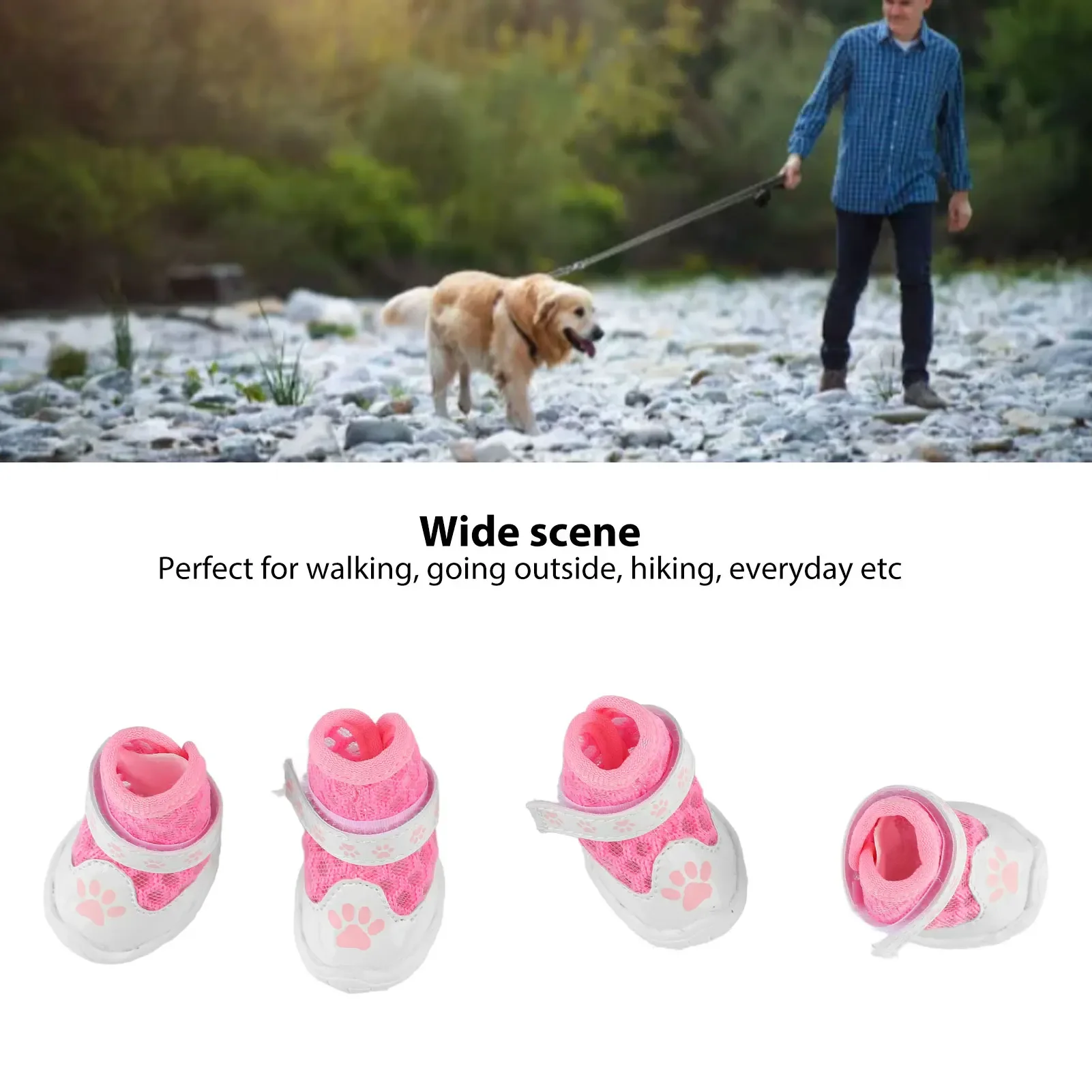 4pcs Dog Booties Spring Summer - Dog Booties Paw Protector ulasan dan harga