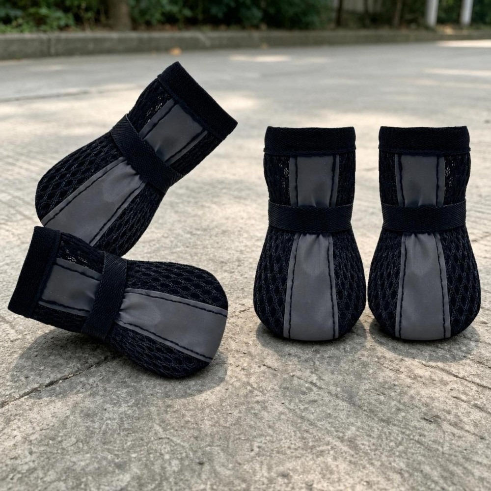 4PCS/SET Durable Non-Slip Dog  - Dog Booties Paw Protector ulasan dan harga