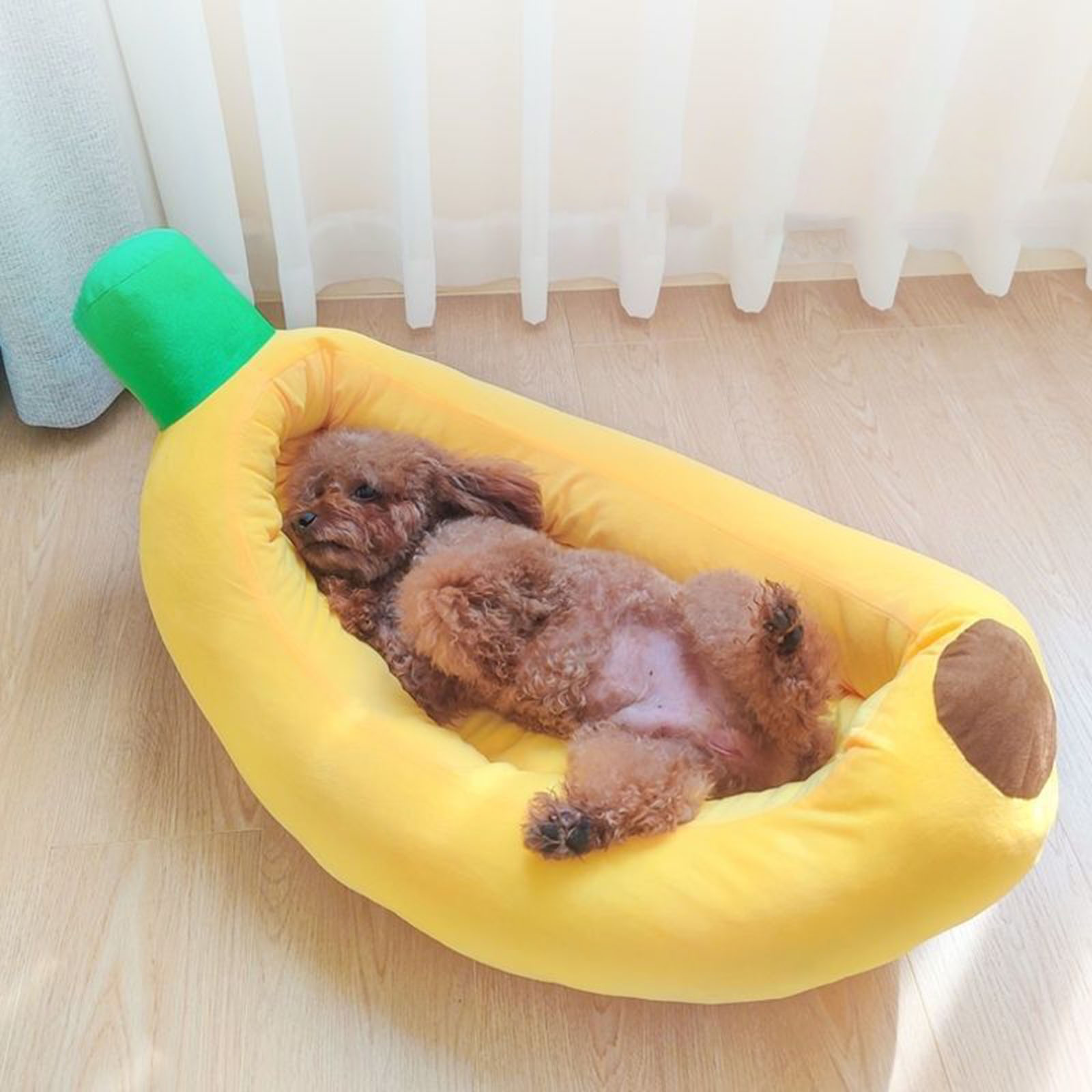 Banana Shaped Dog Bed Breathab - Pet Supplies Coupon ulasan dan harga