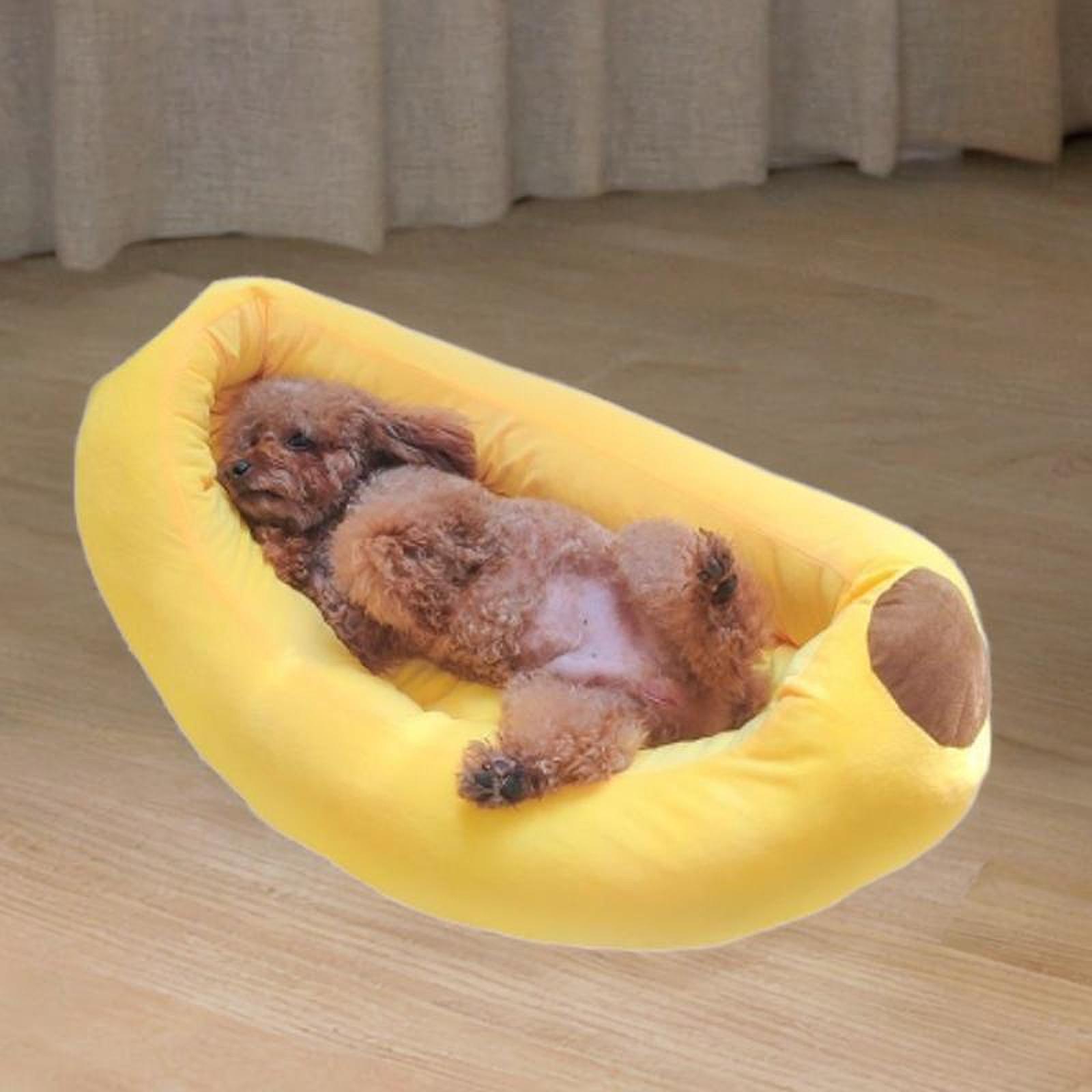 Banana Shaped Dog Bed Breathab - Pet Supplies Coupon ulasan dan harga
